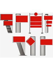 teksan trafik Dev Totem Kaset Tipi Tabela kategori